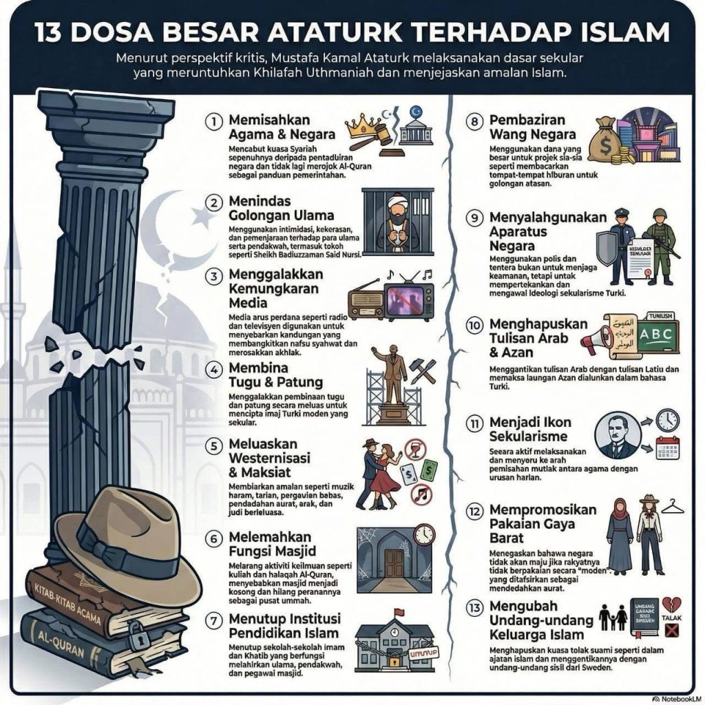 MUSTAPHA KAMAL ATATURK BUKAN TOKOH PANUTAN UMAT ISLAM!